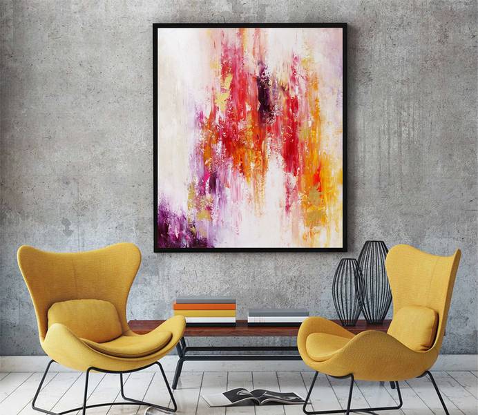Work Painting Oversized Textured Abstract Canvas Wall Art 8U1SP wall art